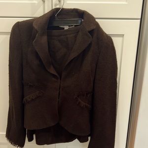 Rina Rossi chocolate brown size 4 women’s suit